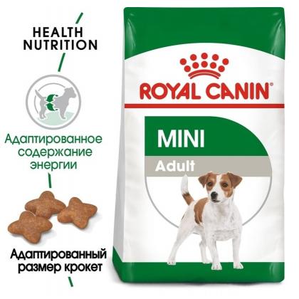 Для взрослых собак малых пород (до 10 кг): 10мес.- 8лет (Mini Adult) Брак упаковки, 2кг-2