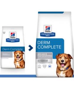 Сухой корм для собак при аллергии на пищу и окружающую среду (Derm Complete)