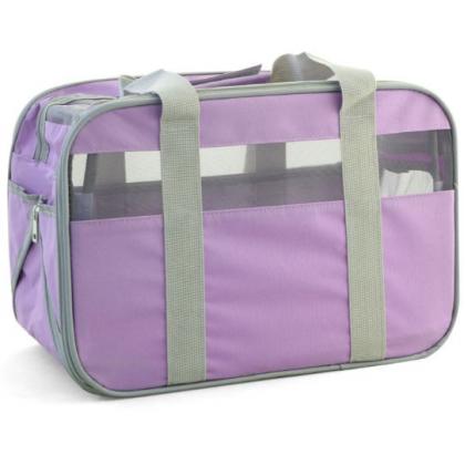 Сумка-переноска для животных "Техно", сиреневая, 40*28*25 см (TB47)-1