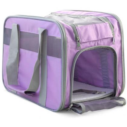 Сумка-переноска для животных "Техно", сиреневая, 40*28*25 см (TB47)-2