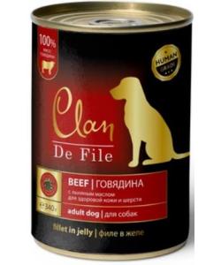 Clan De File консервы для собак (с говядиной)