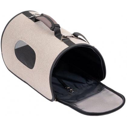 Сумка-переноска жёсткая серия ПРОМЕНАД с карманом бежевая-2