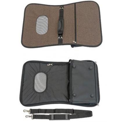 Сумка-переноска жёсткая серия ПРОМЕНАД с карманом бежевая-4