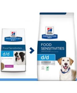 Сухой корм для собак D/D лечение пищевых аллергий и непереносимости с уткой и рисом (Duck&Rice)