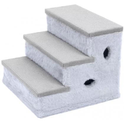 Домик-лестница "Ступени-1" 39*38.5*h32см, серый-2