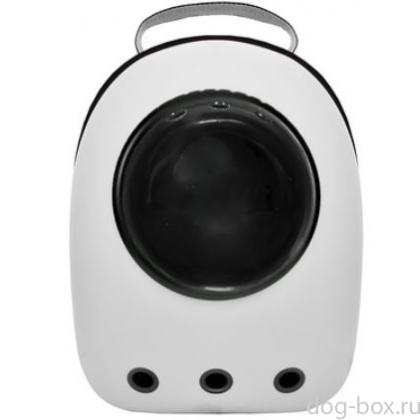 Рюкзак с иллюминатором, "Вамп" серебристо-серый, 42*28*34см-0