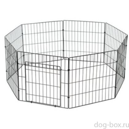 Вольер для животных, 8 секций 35*35см, складной-разборный, черный-0