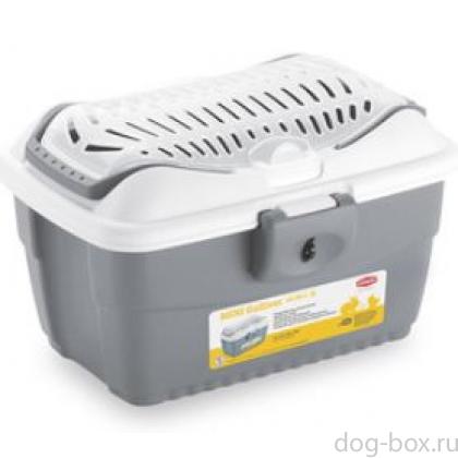 Переноска MINI Gulliver серая (до 2,5кг), 40*30*24см-0