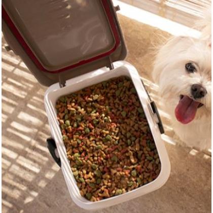 Прозрачный контейнер для корма, серый, 7л, 23*19*31см-1