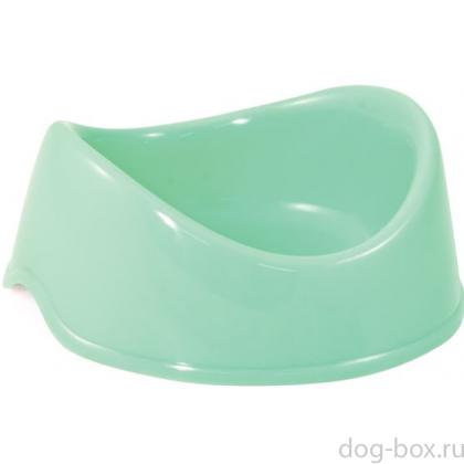 Миска пластиковая "Бисквит", бирюзовая, 0,15л-0