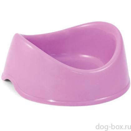 Миска пластиковая "Бисквит", сиреневая, 0,15л-0