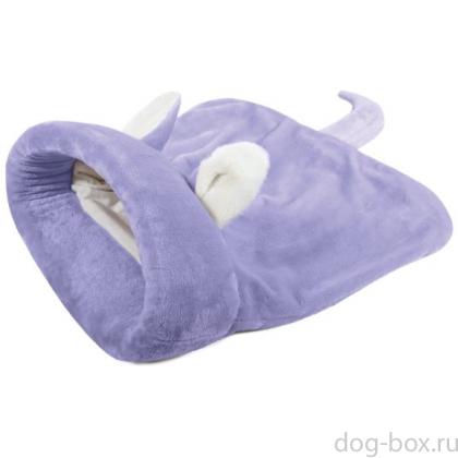 Дом-нора "Котик", сиреневый, 46*24см-0