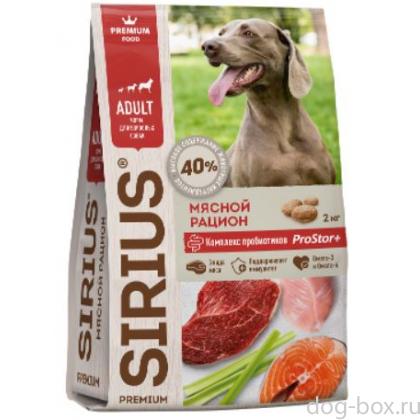 Premium сухой корм для собак мясной рацион-0