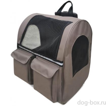 Сумка-рюкзак для животных "Путешественник" на колесах, 43*28*46см, серия Travel-0