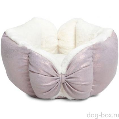 Лежанка многогранная для животных "Сияние" S, 40*40*20см, розовая-0
