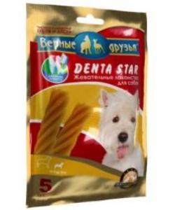 Лакомство "DENTA STAR" для чистки зубов собак весом от 4 до 10 кг, 