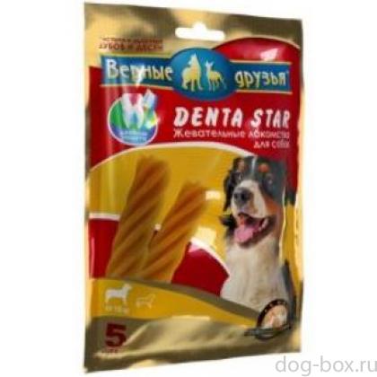 Лакомство "DENTA STAR" для чистки зубов собак весом от 10 кг-0