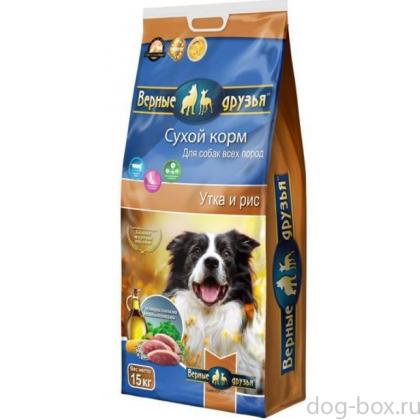 Сухой корм для взрослых собак всех пород Утка и рис-0