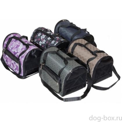 Сумка-переноска "Гламур", жаккард, 4 кармана,раскладная-0