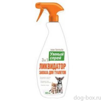 Умный спрей Ликвидатор запаха для туалета кошек и собак декоративных пород-0