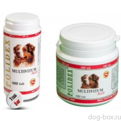 Витаминно-минеральный комплекс Multivitim Plus для собак (общеукрепляющий)-0