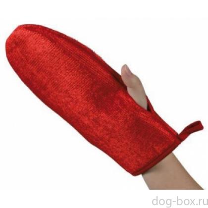 Рукавица  "Анти-пух", двусторонняя, красная (2328)-0