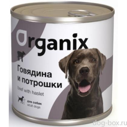 Консервы для собак с говядиной и потрошками-0