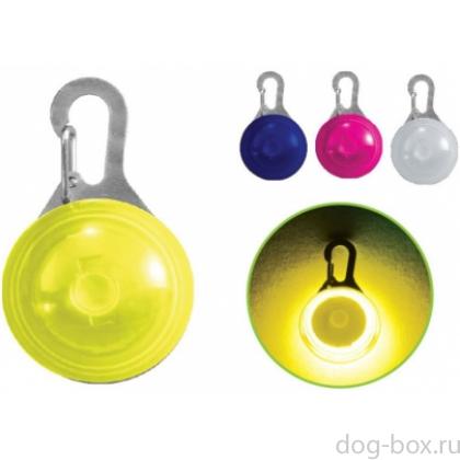 Светодиодный брелок пластиковый 5,5*3,5 см (LD01)-0