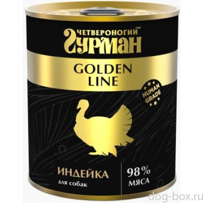 Консервы для собак ,Голден Индейка натуральная в желе-0