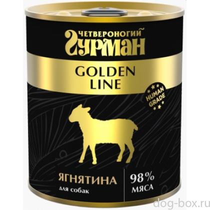 Консервы для собак ,Голден Ягнятина натуральная в желе-0