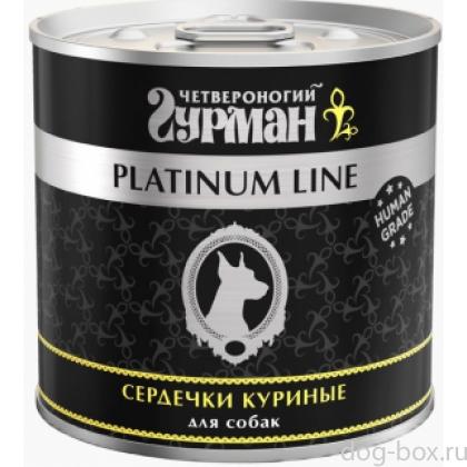 Консервы для собак Платинум Сердечки куриные в желе-0