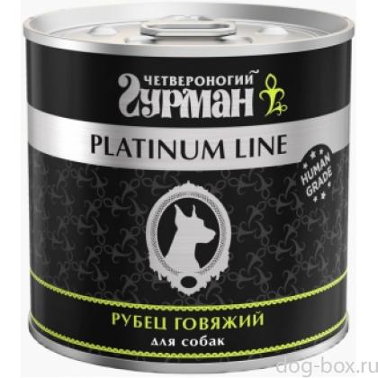 Консервы для собак Платинум Рубец говяжий в желе-0