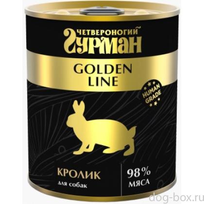 Консервы для собак ,Голден Кролик натуральный в желе-0