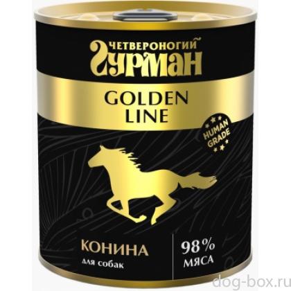 Консервы для собак ,Голден Конина натуральная в желе-0