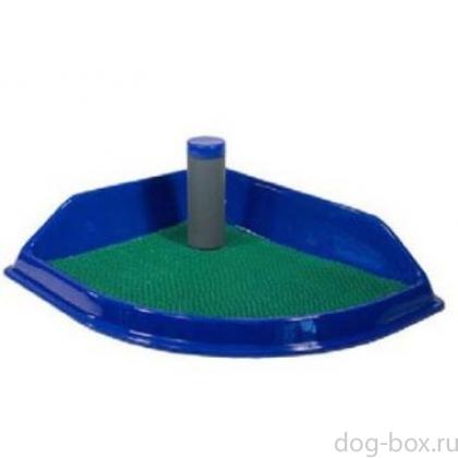 Туалет для собак мелких пород УГЛОВОЙ 50*43.см-0