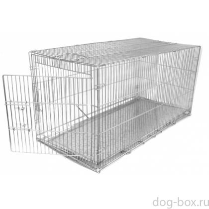 Клетка для собак складная, КЛС-1 40*82*42см, металлический поддон-0