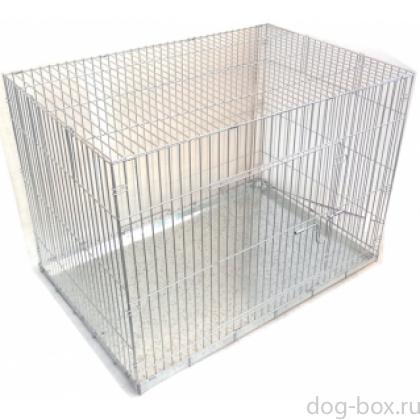 Клетка для собак складная, КЛС-5 90*60*60 см, металлический поддон-0