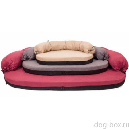 Лежанка-диван "Элегант", съемный чехол, велюр/поролон-0