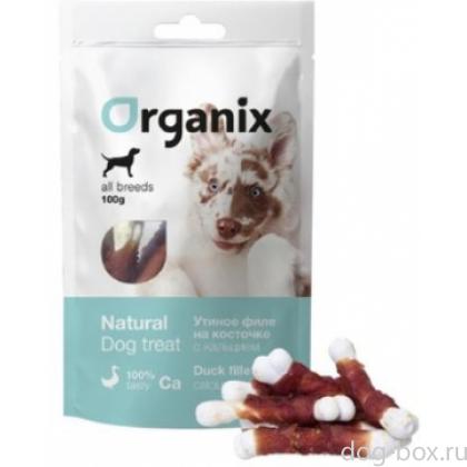 Лакомство для собак «Утиное филе на косточке с кальцием» (100% мясо), Duck fillet/ calcium twisted-0