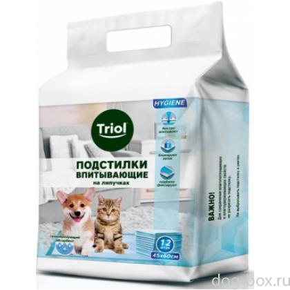 Впитывающие подстилки для животных на ЛИПУЧКАХ 12 шт. (DP10)-0