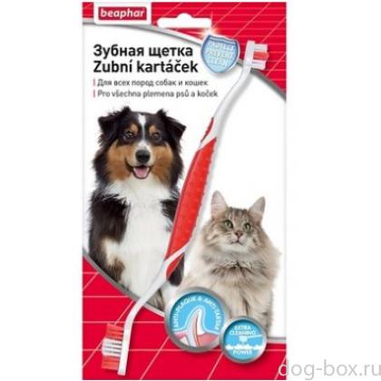 Двойная зубная щетка для собак и кошек, Toothbrush-0