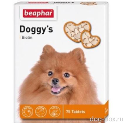 Кормовая добавка для собак, 75 таб., Doggy's + Biotine-0