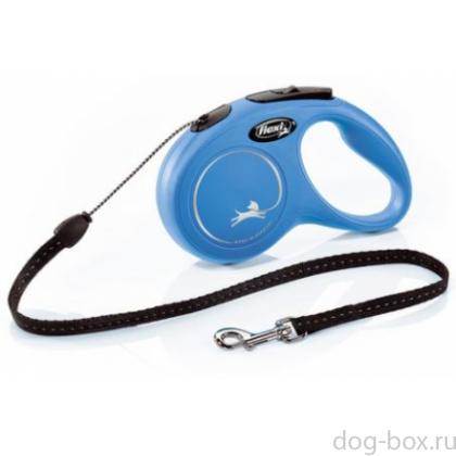 Рулетка-трос для собак до 12кг, 5м, (New Classic S)-0