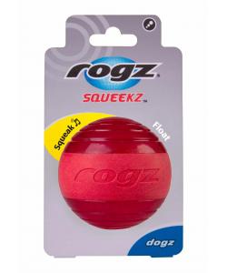 Мяч для собак с пищалкой Squeekz, красный, 6,4см