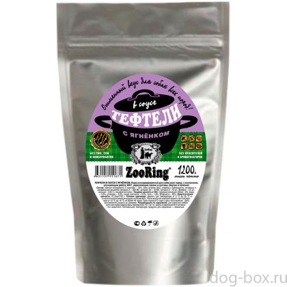 Консервы для собак тефтели в соусе с ягнёнком, 1200г -0