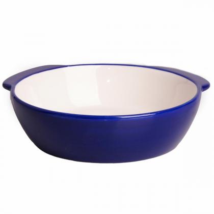 Миска "мордочка собаки" керамическая для собак, синяя, 180мл-1