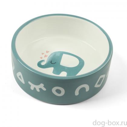 Миска керамическая "Слоник", 0,3л-0
