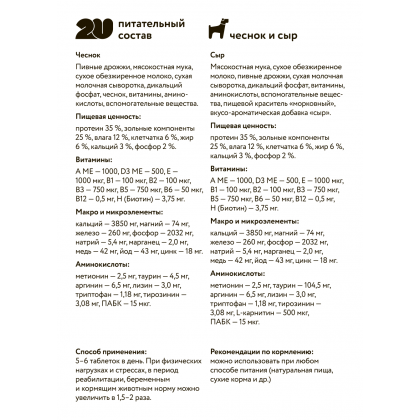 Витаминное лакомство для собак "пивные дрожжи", 60таб-1