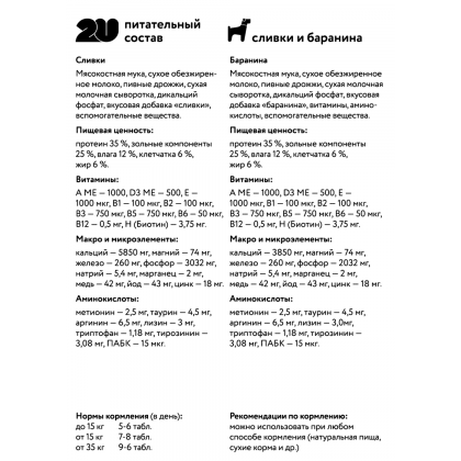 Мультивитаминное лакомство для щенков, беременных и лактирующих собак с кальцием, 60 таб.-1