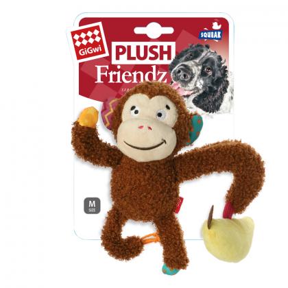 Игрушка для собак Обезьянка с бананом серия PLUSH FRIENDZ, 21см (85065)-1